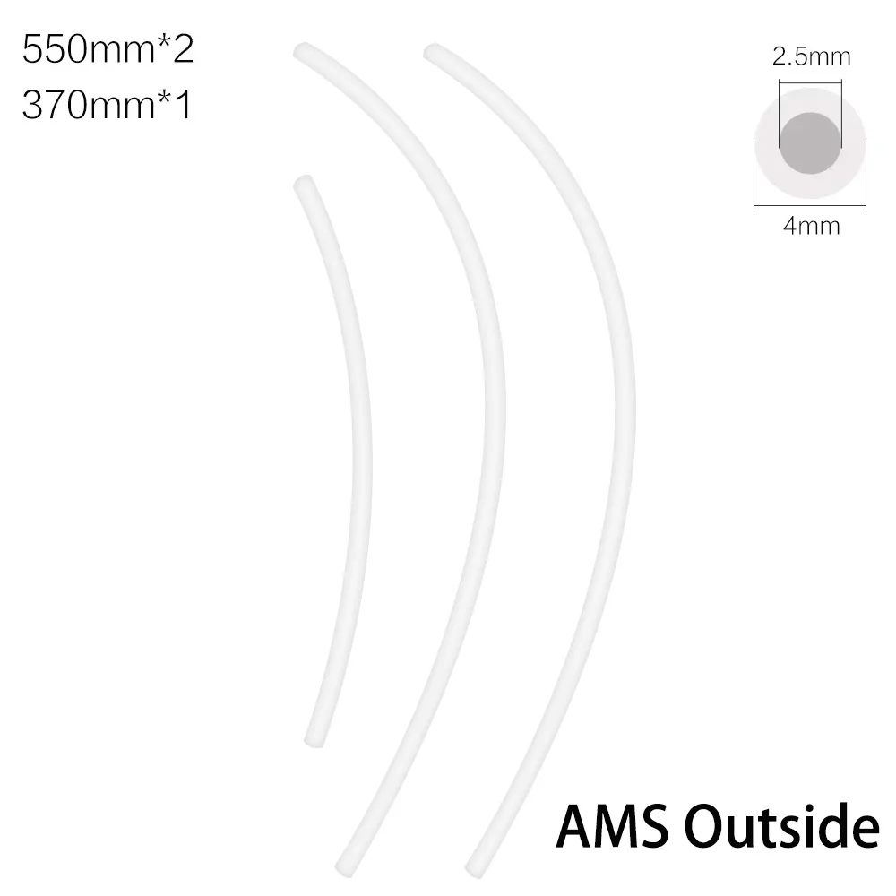 High-Precision 2.5mm ID x 4mm OD PTFE Tube for Direct Drive Extruder 3D Printers