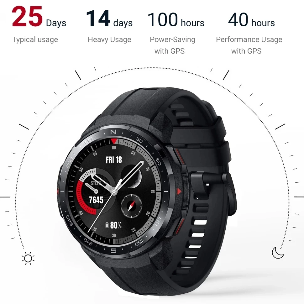 Honor watch GS Pro 1.39" AMOLED Men's Sports Watch with SpO2/HR Monitoring, Bluetooth Calls & 5ATM Waterproof 6