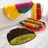 Cute Lemon Absorbent Kids Small Bath Mat Yellow Cartoon Fruit Bathroom Rug No Slip Floor Mat 19x24Inches for Home Decor 6