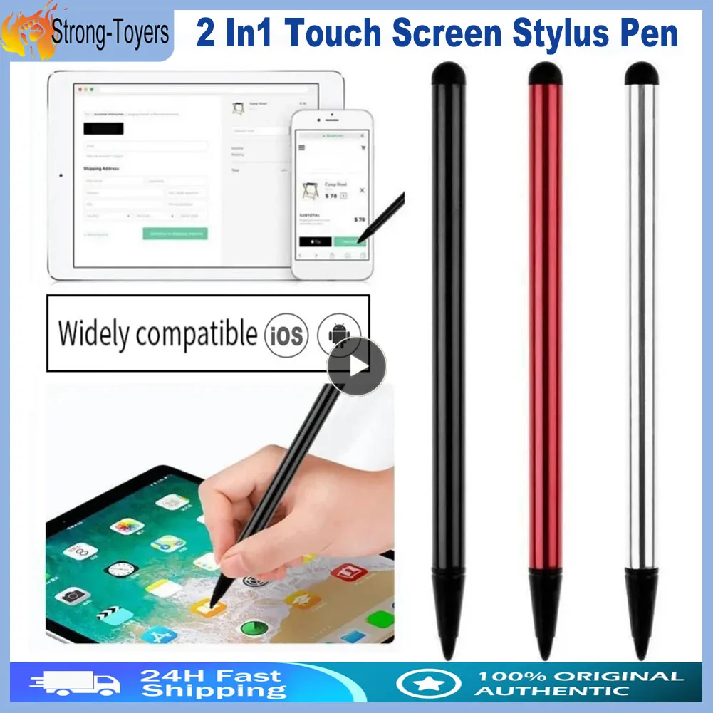 Drawing Tablet Capacitive Pencil 2 In1 Touch Screen Stylus Pencil Universal Touch Pen Capacitive Pen Ipad Accessories 1~20PCS stylus pen