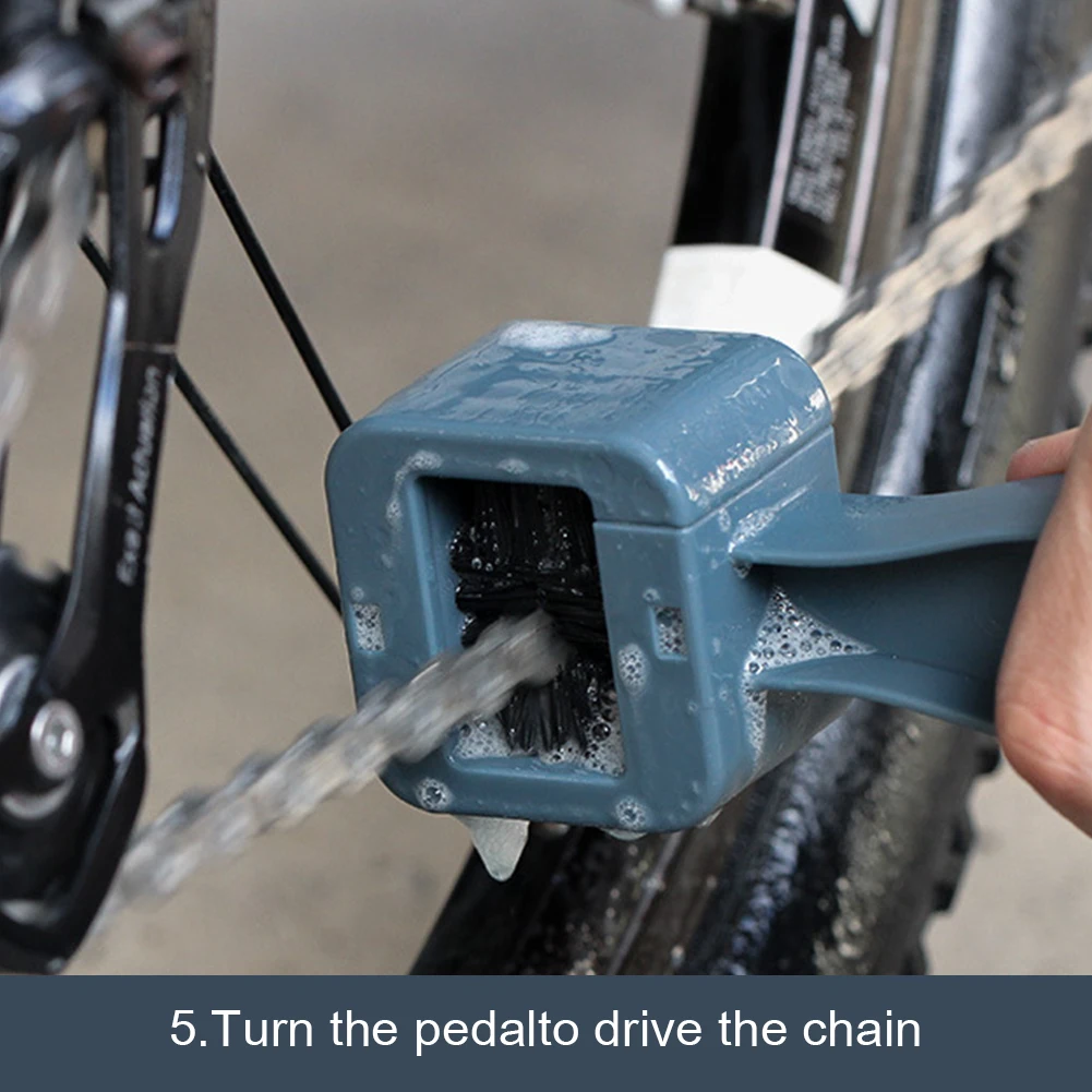 Plastic Bicycle Chain Cleaner MTB Mountain Bike Machine Washer Brush Scrubber