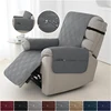 1seater Waterproof Recliner Cover Solid Color Quilted Armchair Slipcover Pet Kids Accent Couch Cushion Living Room Hotel Home 1