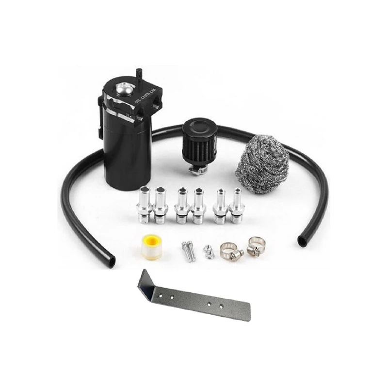 300ml Baffle Oil Tank, Oil Breathable Pot, Pot with Air Filter and 3/8-inch NBR Fuel Pipe