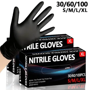 Black Nitrile Disposable Gloves 1