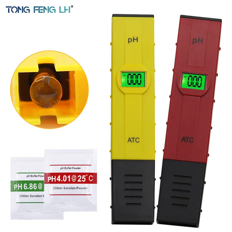 

PH Meter Digital ATC Tester Water Quality Testers Acidity Measure Device Water Pool Aquarium Hydroponics Home 0-14pH Backlight