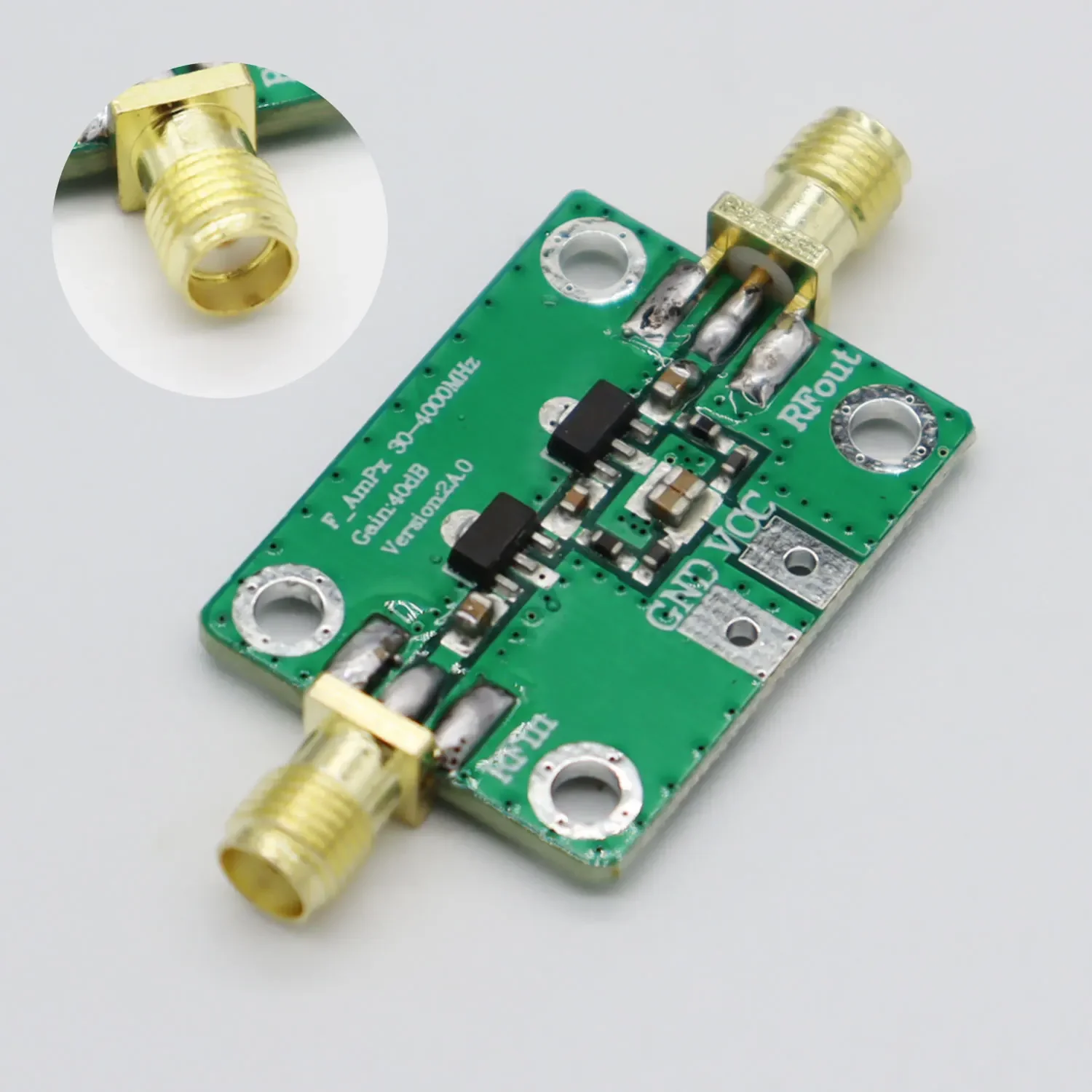 30-4000MHz 40dB Gain RF Amplifier Module High Frequency Amplifier Board Gain Module Amateur Radio RF meter rf amplifier