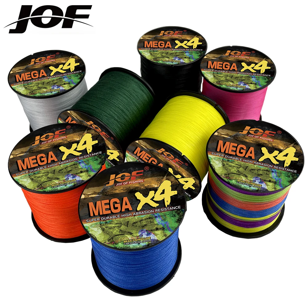 JOF PE Fishing Line 300m Braided Line Super Strong Multifilament Fishing  line Trout 10LB-80LB Lure Wire