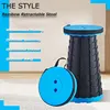 Folding Stool Outdoor Portable Chair Retractable Adjustable Bench Camping, Fishing Multi-scene Applicable 6