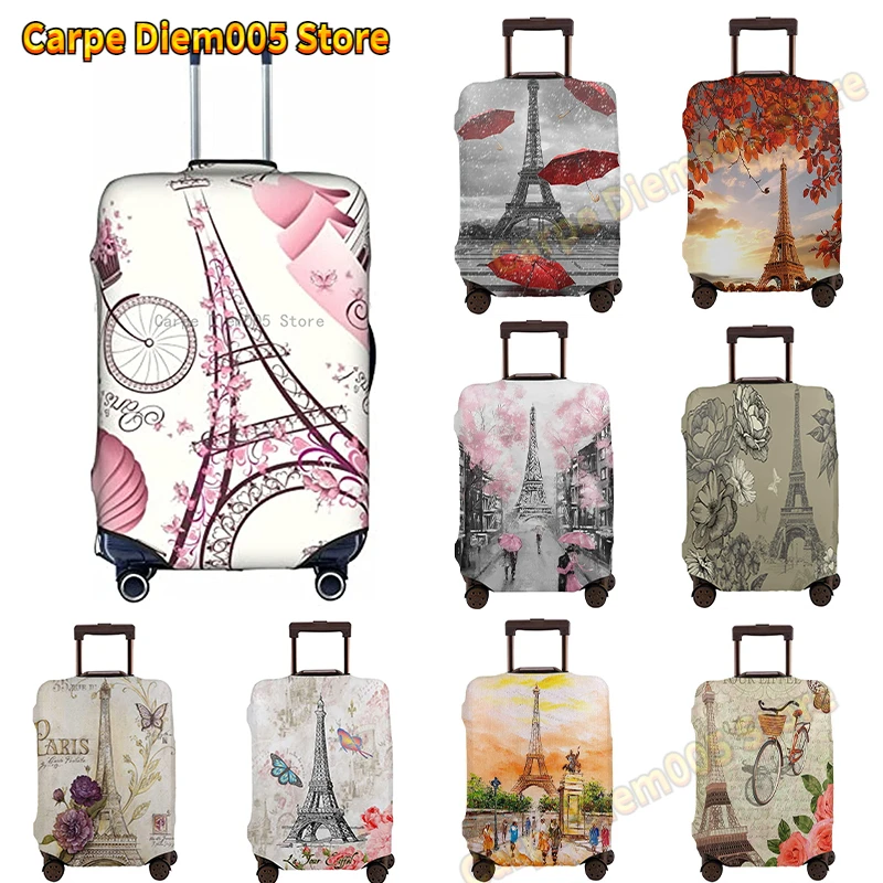 Housse Valise Impression Fleur 3D Élastique Lavable - Protection Voyage 18-32 Pouces S/M/L/XL