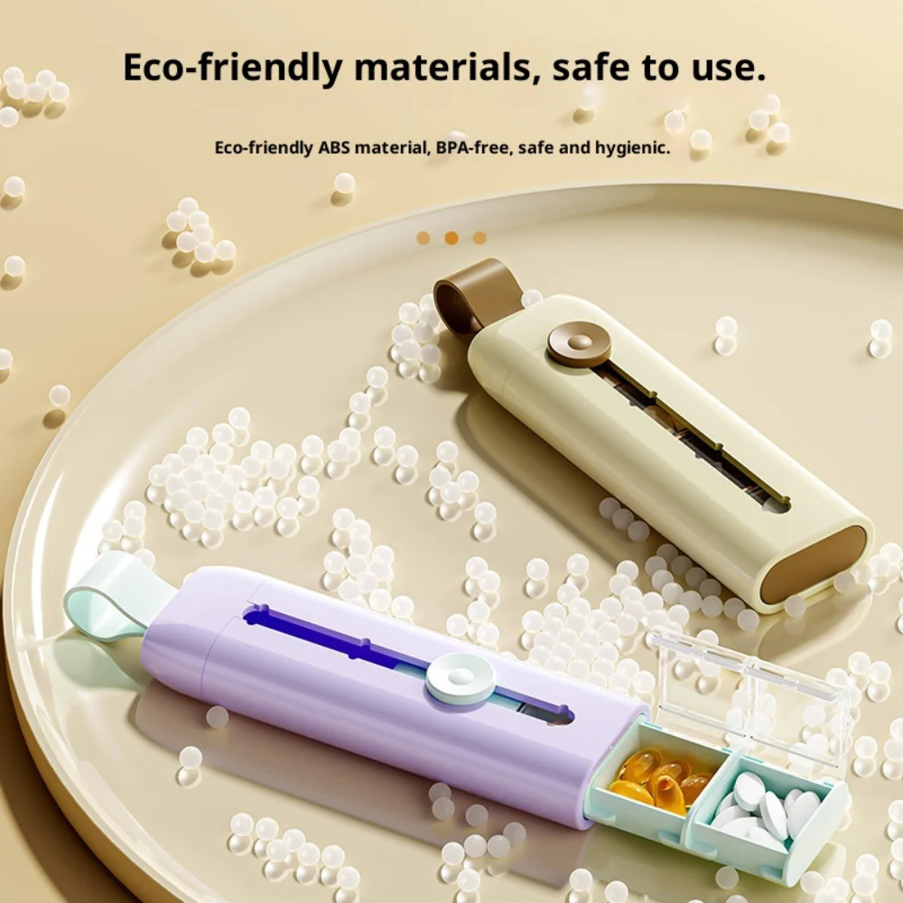 Pill Organizer Portable Pill Case Pill Box Moisture Proof  Travel Pill Organizers Medicine Pill Organizer Secure Pill Box Travel