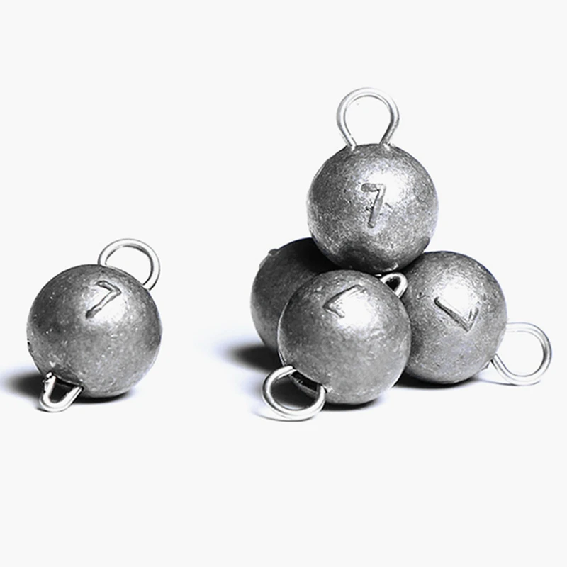 50-Pack Fishing Lead Head Sinker Weights for Soft Lure Accessories (3g-14g)
