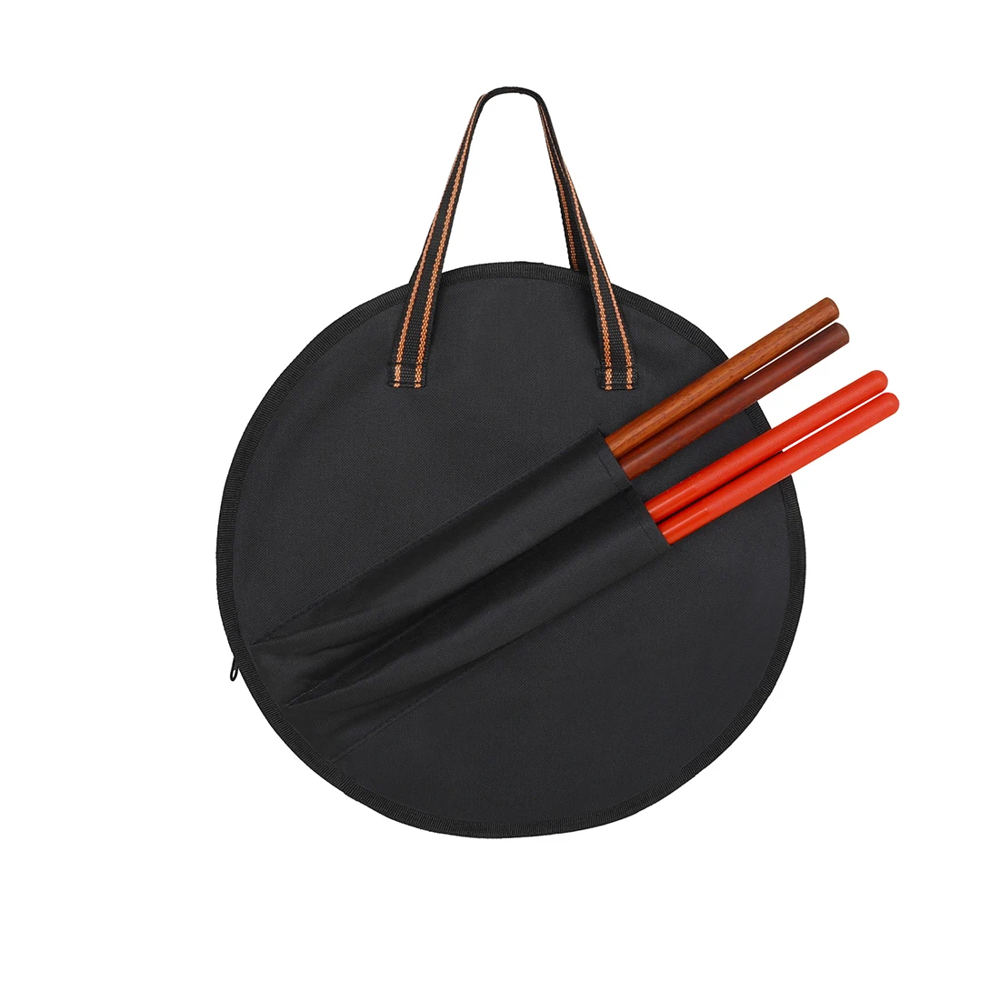 10 Inches Dumb Drum Bag Portable Black Waterproof Thicken Cotton Oxford Cloth Drum Bag Storage Holder Percussion Instrument Part durable oxford cloth drumstick bag waterproof drum stick holder with clamp large capacity drumsticks stands wear resist dropship