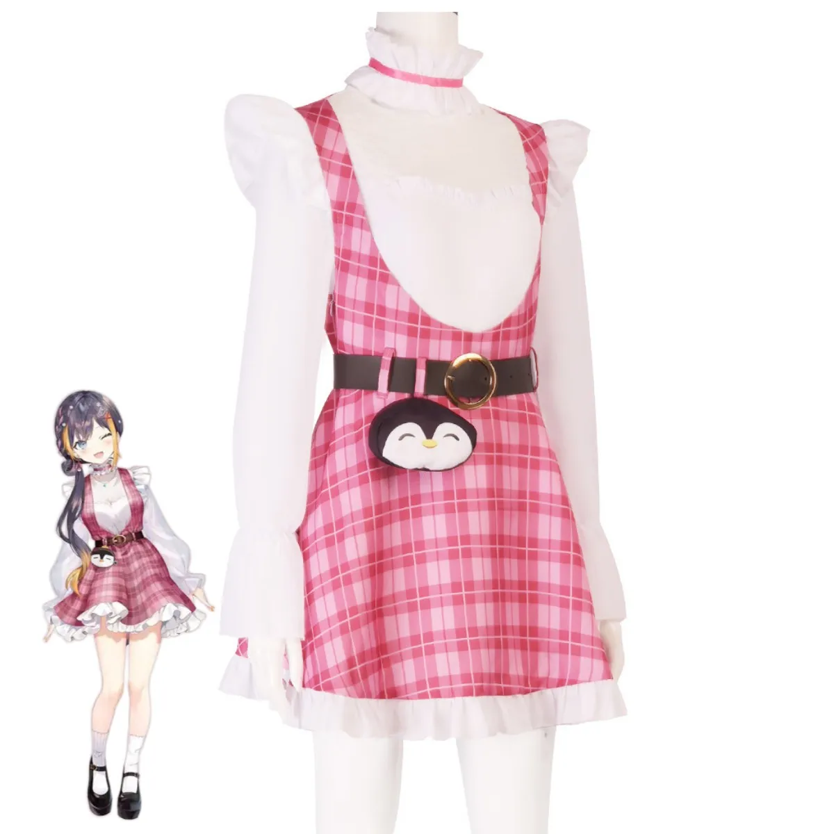 VTuber: NIJISANJI Petra Gurin | Pink VTuber Cosplay Costume 38 NIJISANJI EN OBSYDIA Petra Gurin VTuber Cosplay Costume for Women (Unofficial)