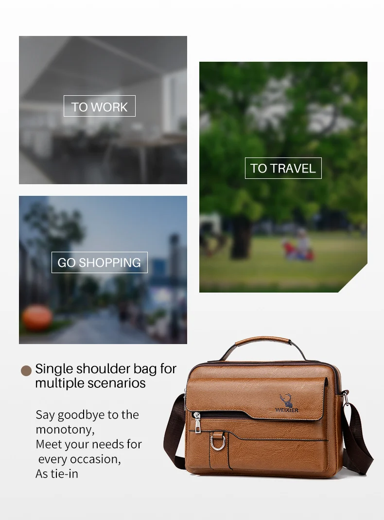 WEIXIER-Bolso de hombro cruzado multifunción