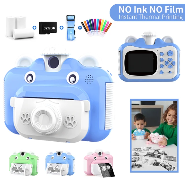 Kids Instant Print Camera Thermal Printing Camera for Children 1080P HD Video Digital Photo Camera Toys Boy Girls Birthday Gift 2