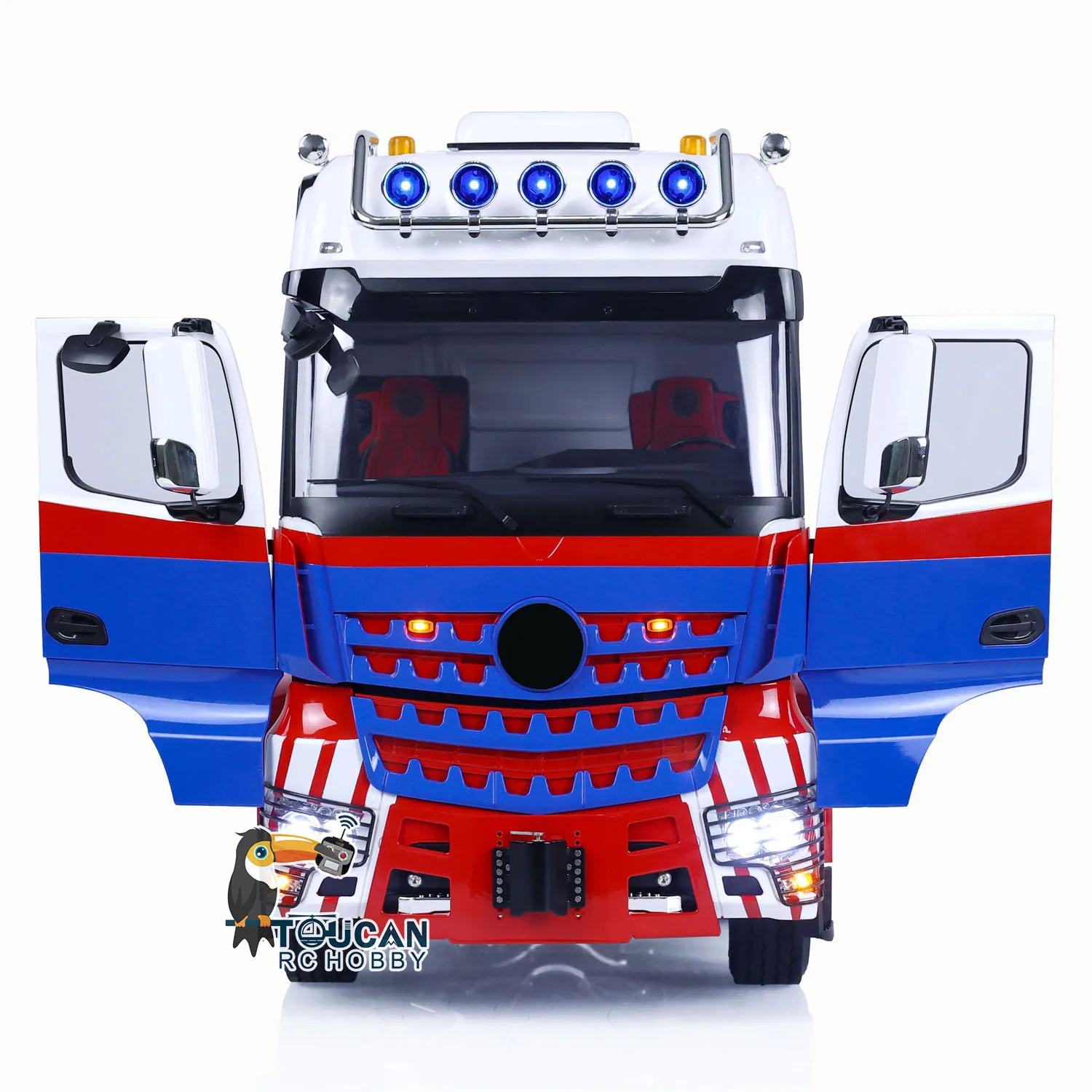 RTR LESU 1/14 RC Tractor Truck 8x8 Upgraded Radio Control Car Model Smoke Unit 2-speed Transmission Light Sound Systems Toy 3