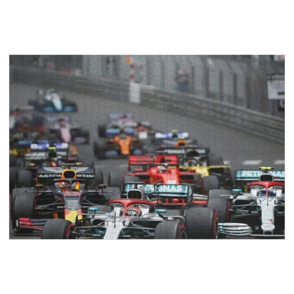 

F1 Race Start Jigsaw Puzzle Custom Name Wood Wooden Boxes Custom Wooden Jigsaws For Adults Puzzle