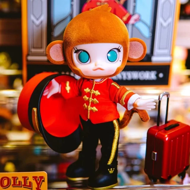 POP MART Monkey MOLLY BJD Doll Movable Joint Body Girl Fashion Toy Figure Dolls Surprise Box Collection Birthday Gift Decoration 5
