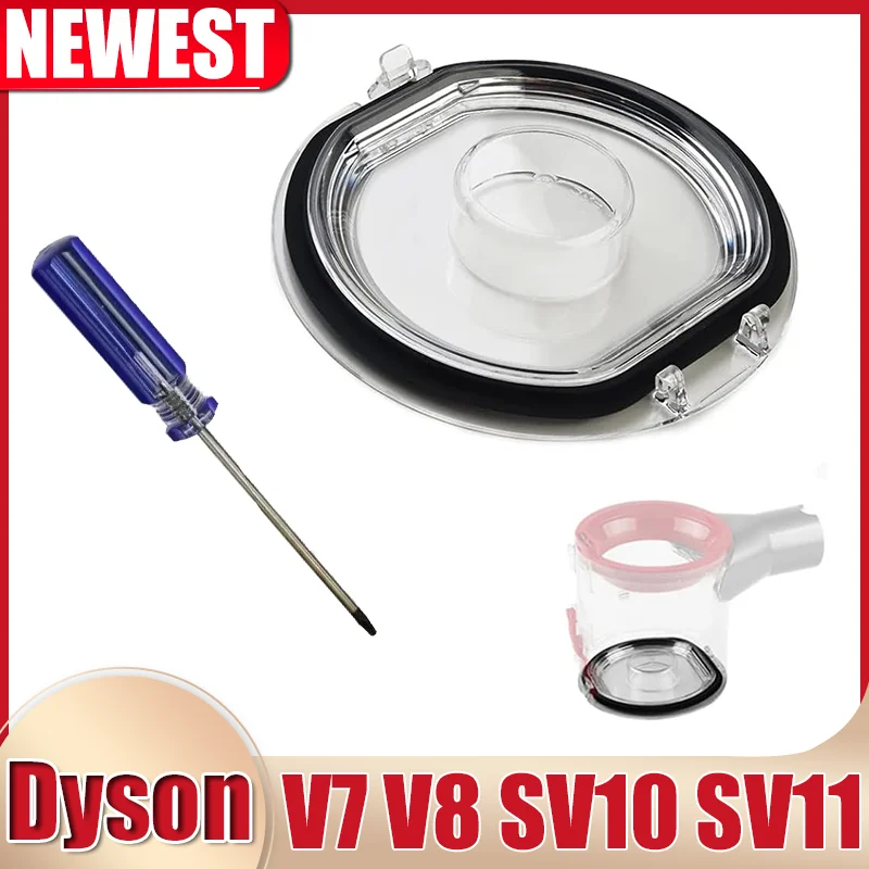 다이슨 V7 V8 SV10 SV11 진공 청소기 먼지 컵 교체 용 먼지통 뚜껑 버킷 바닥 커버 및 씰링 링