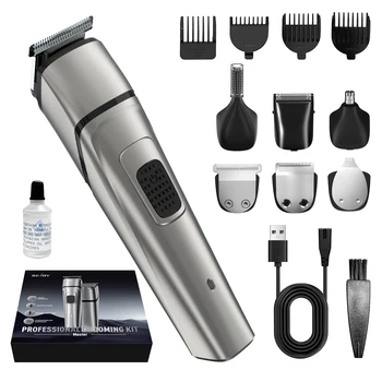 Sejoy MASTER Men's Grooming Kit 5 In 1 Multifunctional Electric Hair Clippers Rechargeable Razor Men Beard Nose Trimmer 1