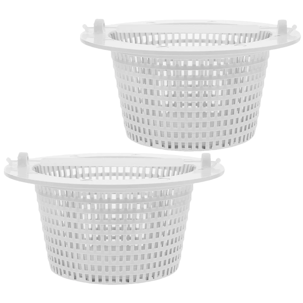 

2pcs Portable Swimming Pool Leaves Filtering Basket Anti Clogging Pool Basket Garbage Filter Compatible for Hayward Sp1091WM