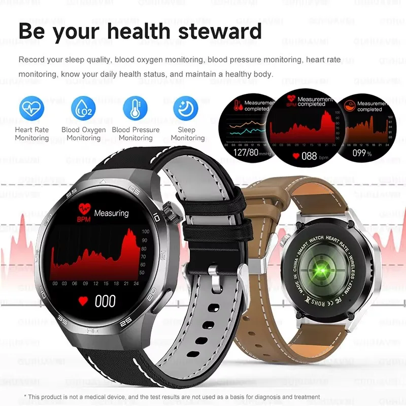 2025 New Watch GT5 Pro Smart Watch 1.53“ AMOLED Screen NFC GPS Tracker BT Call Health Waterproof Smartwatch Men Women For Huawei 6