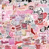 50PCS Smutty Dark Romance Bookish Spice Reader Girl Cartoon Booktok Sticker Aesthetic Car Kindle Ipad Phone Laptop Diary Sticker 2
