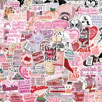 50PCS Smutty Dark Romance Bookish Spice Reader Girl Cartoon Booktok Sticker Aesthetic Car Kindle Ipad Phone Laptop Diary Sticker 2