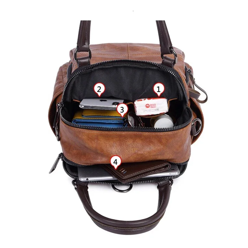 Women Shoulder Bag Real Split Suede Leather