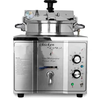 MDXZ-16 16L Electric Heating Pressure Fried Chicken Furnace Fried Chicken Burger  Shop Constant Temperature Food Fried Furnace 2