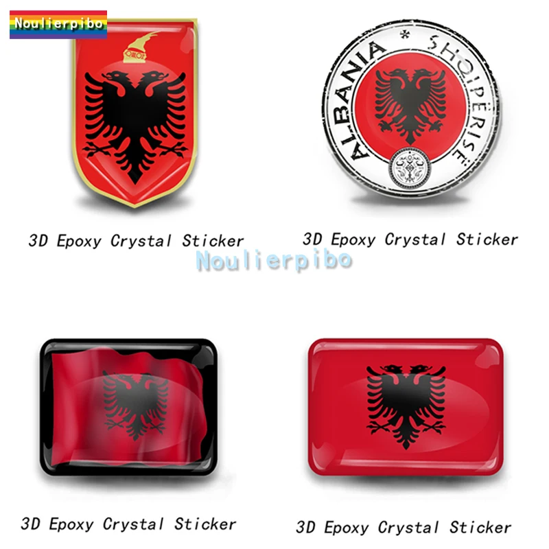 Sticker Albanien Shqipërisë Stempel für Stoßstange Laptop Auto Lkw Gepäck 