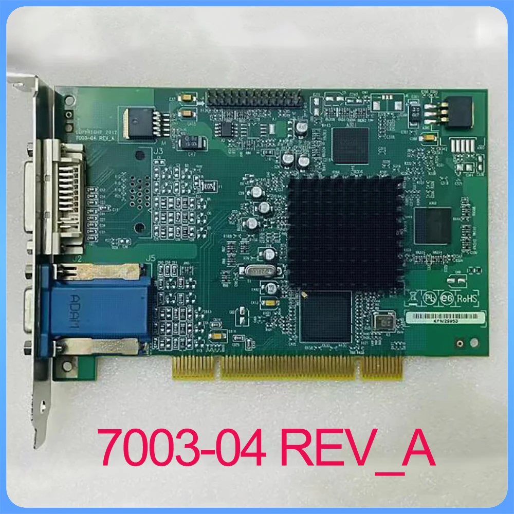 For Matrox G450 G45FMDVP32DS2F PCI industrial graphics card DVI 7003 04 REV A