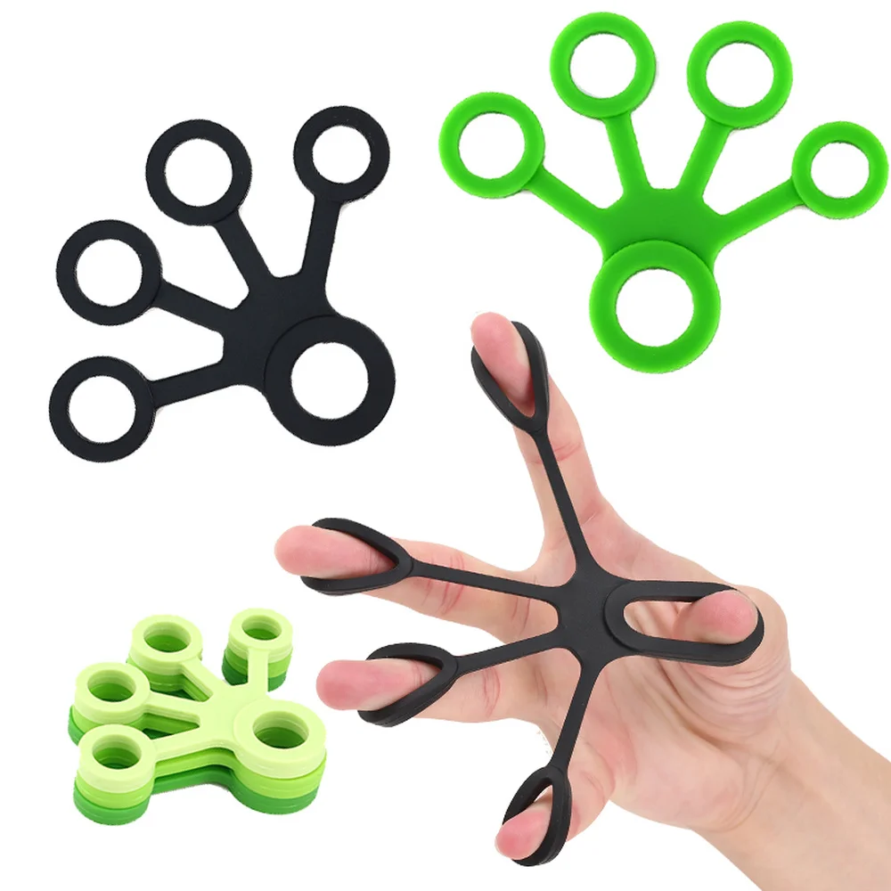 

1Pcs Silicone Hand Expander Finger Hand Grip Finger Training Stretcher Trainer Strength Resistance Bands Wrist Exercise Fitness
