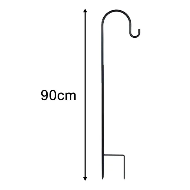 90/100/120cm Shepherd Hooks Plant Hook Craft Hook For Hanging Solar Lights Bird Feeders﻿ Outdoor Yard Garden Decor 3