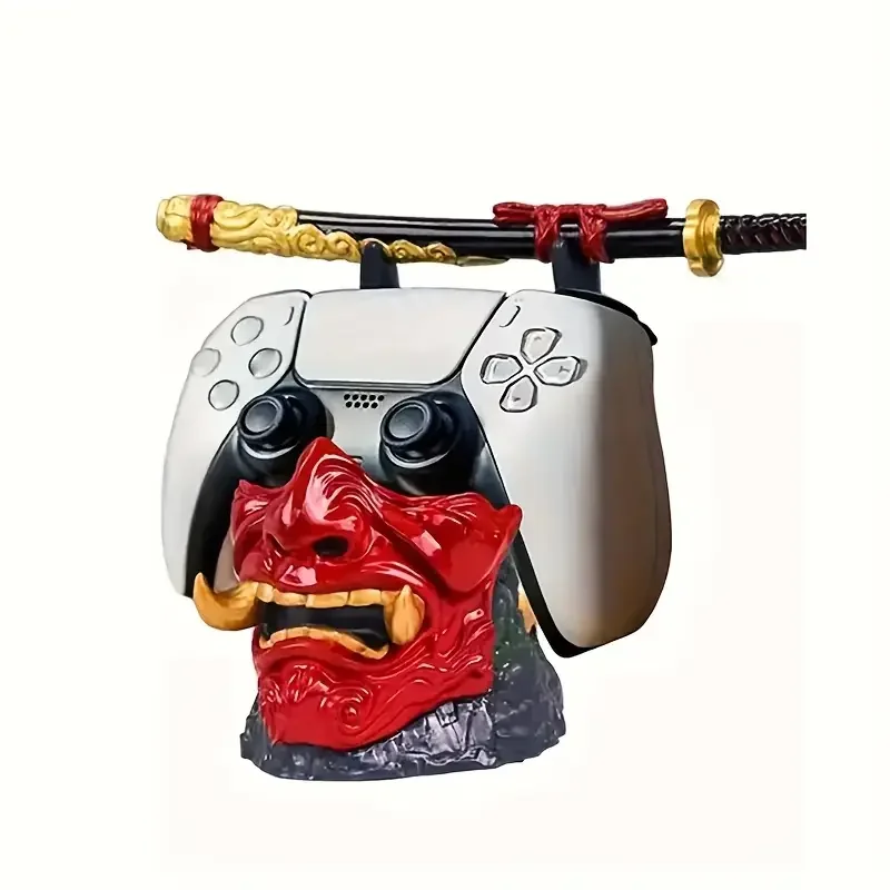 Game Controller Bracket Devil Face Warrior Swordhand Control Bracket for Ps5/4 Xbox/Switch Controller