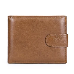 Premium Men's Leather RFID Wallet with Coin Pocket and Card Holder (1177 - brown)