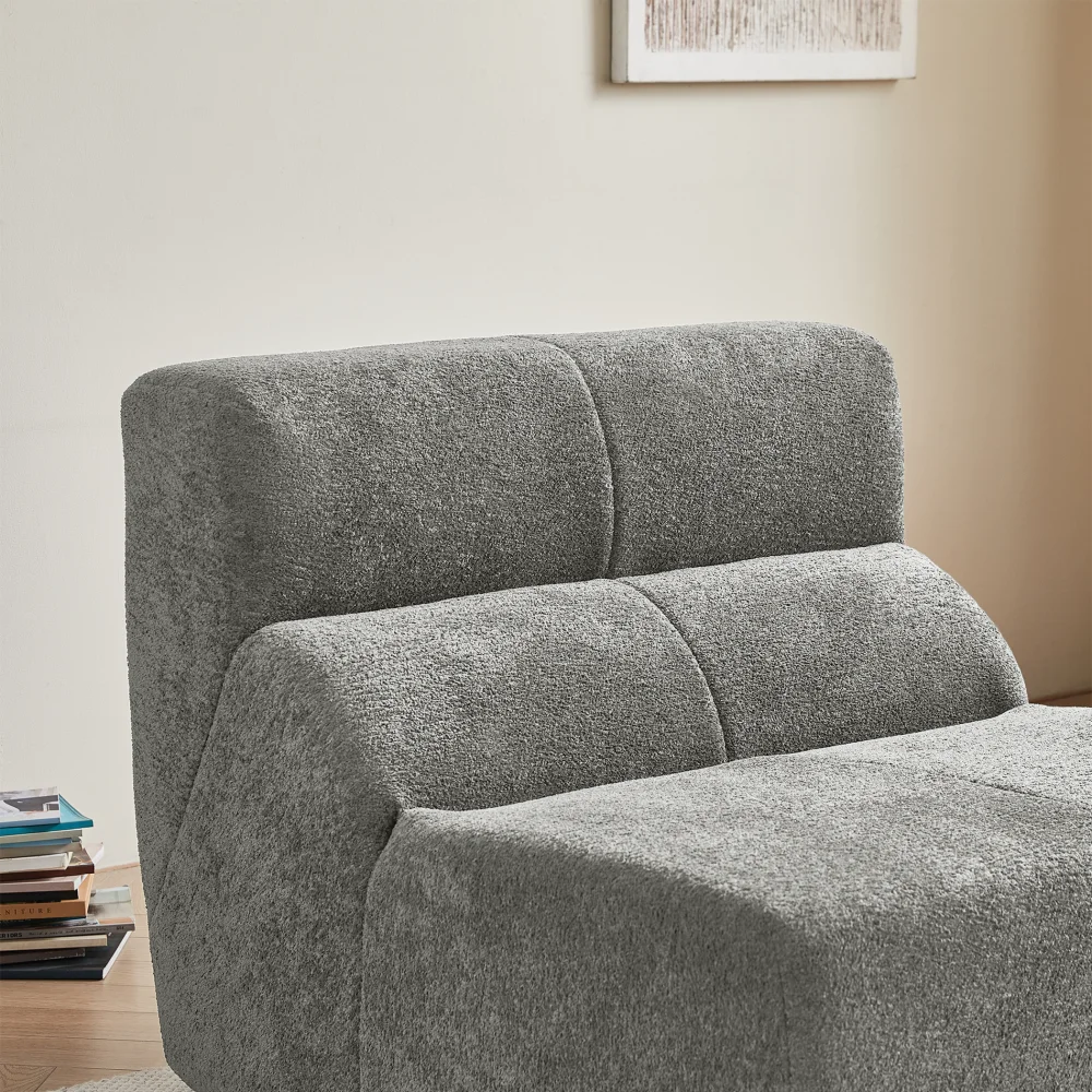 Luxuriöser Einzelsofastuhl aus weichem Regentropfen-Samt mit ergonomischem Design für Wohnzimmer, Büros und kleine Wohnungen – Detail 25