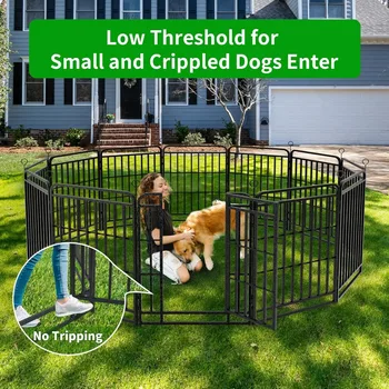 Dog Playpen Outdoor 12 Panels Heavy Duty Dog Fence 40 2