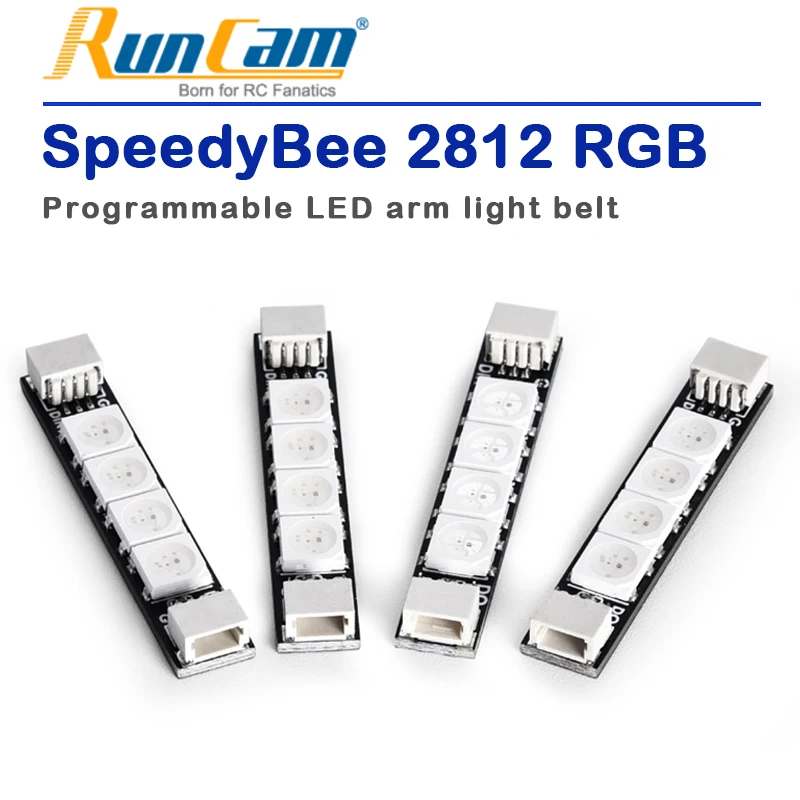 

Программируемые светодиоды SpeedyBee 2812 Arm (4 шт.), перекрестить F405 F722, управление полетом, Фотогалерея