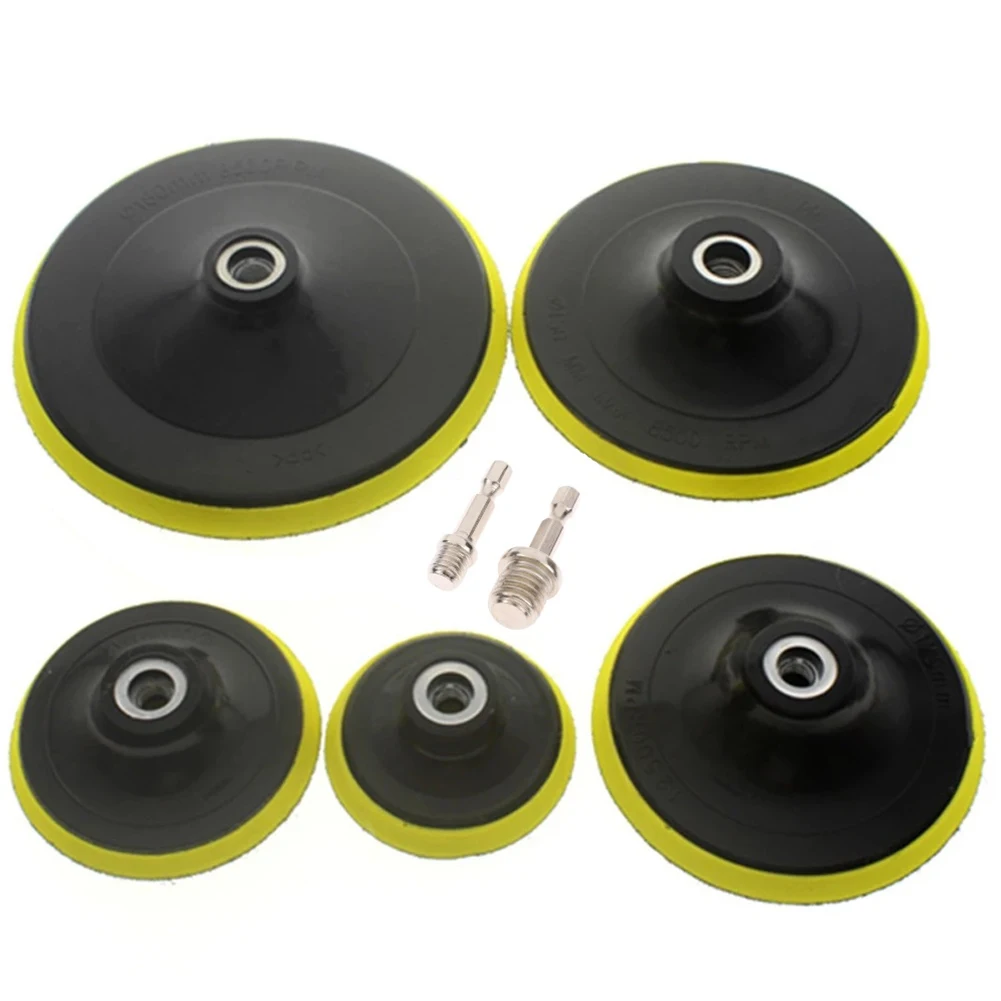 3-7 Inch Backing Pad Car Polisher Bonnet Angle Grinder Wheel Sander Disc Auto Polishing Machine Tool Self-adhesive Backing Pad images - 6