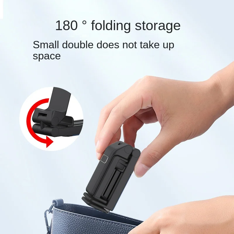 Mobile Phone Holder Multifunctional Travel Mini Desktop Stand Adjustable Rotating Folding Portable Kitchen Mobile Phone Holder