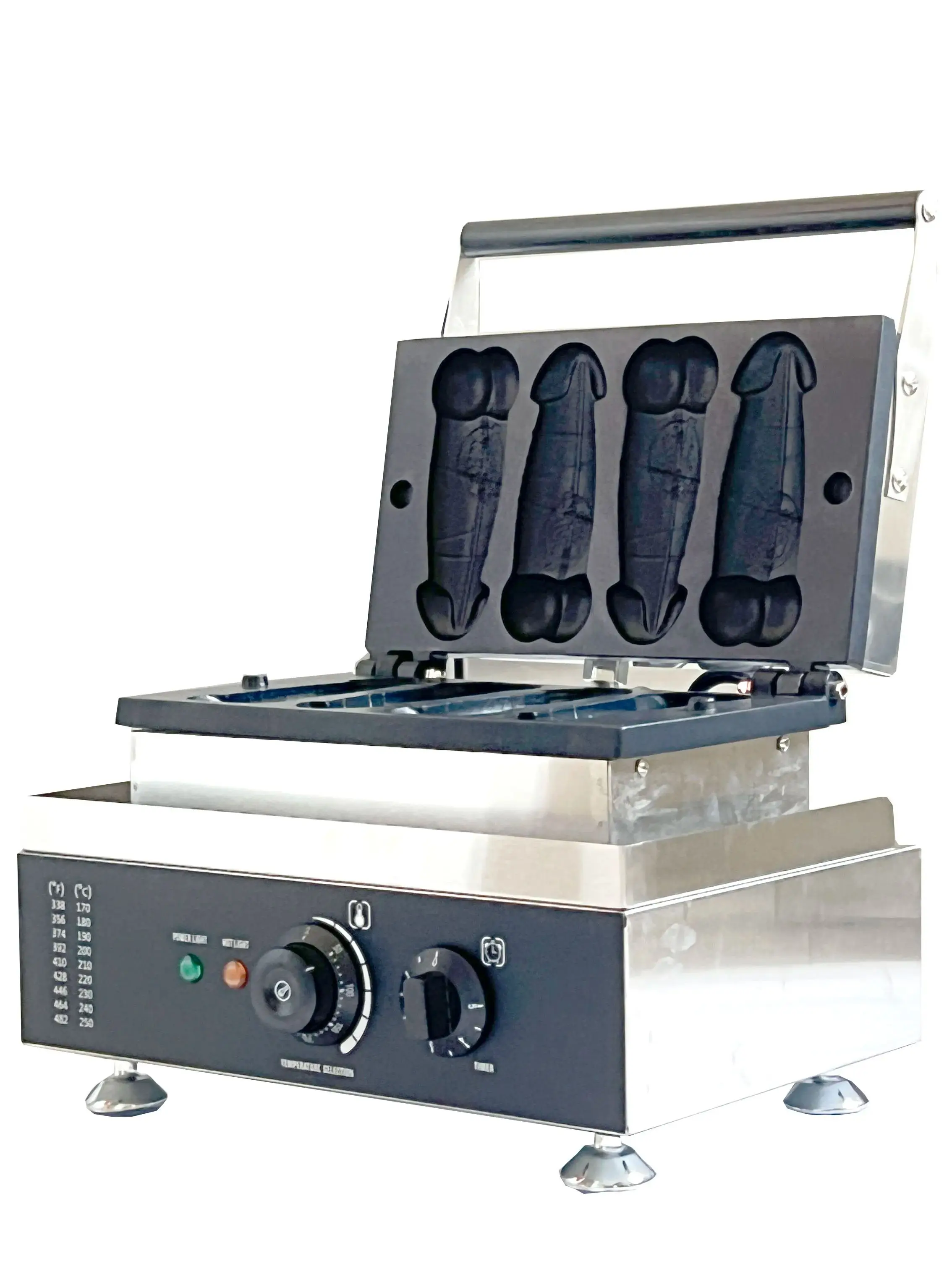 Description Picture 4 of itemElectric 220/110V Commercial 4 pcs lolly Waffle Machine A Piece of Gayke cock Waffle Makers Lolly Hotdog Sticks