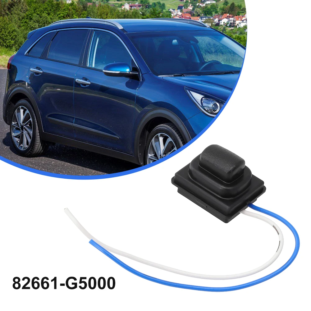 Poignée De Porte Extérieure Avant Pour Kia Niro 2016-2018 - Noire Et Argent, Avec Bouton, Référence 82651-G5210CR