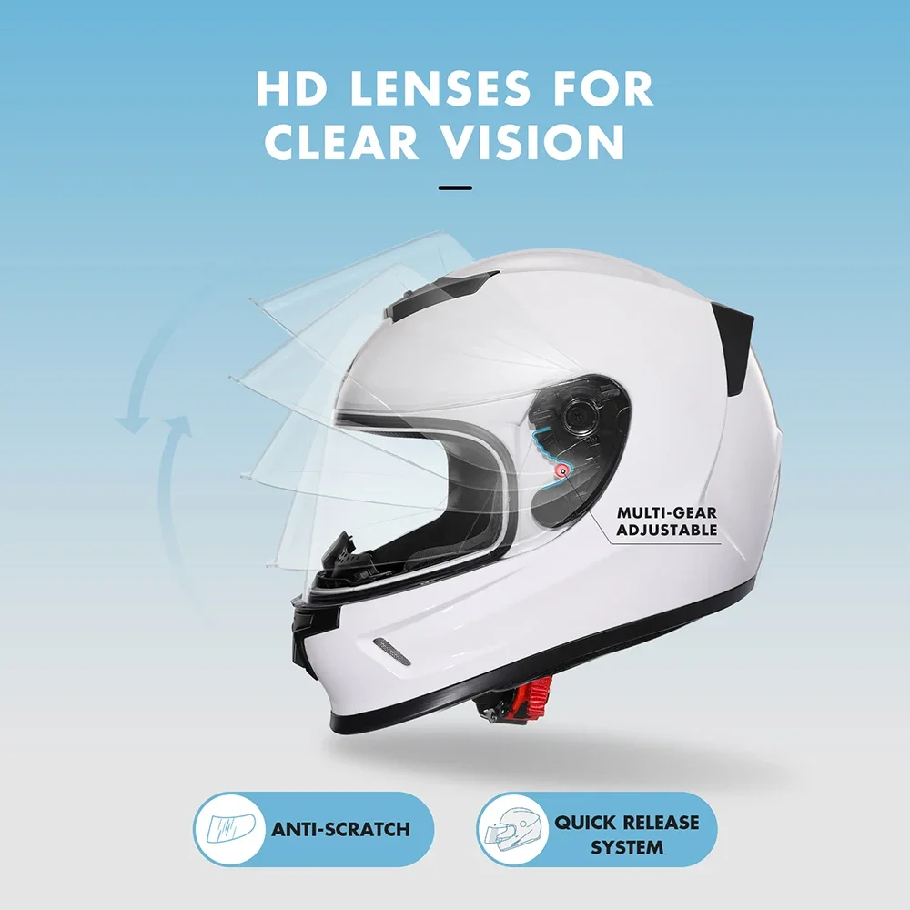 Children Motorcycle Helmets Full Face Youth Helmet Lightweight with 2 Clear Visors For DOT Approved TRIANGLE Y002