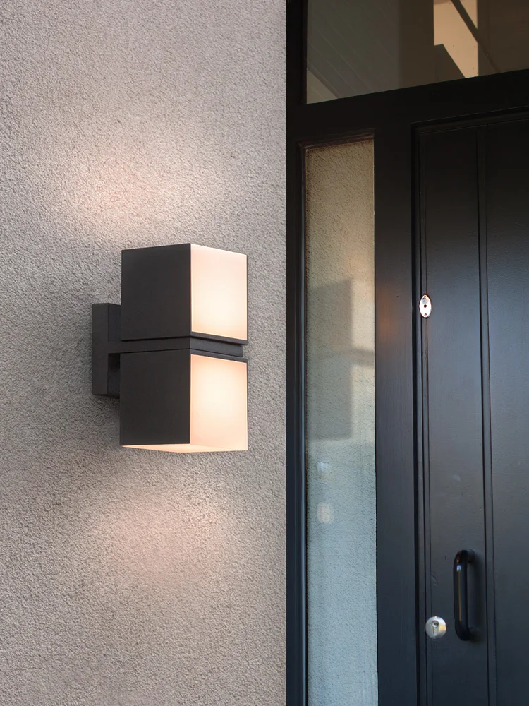 Outdoor waterproof balcony wall light led creative landscape garden light aisle