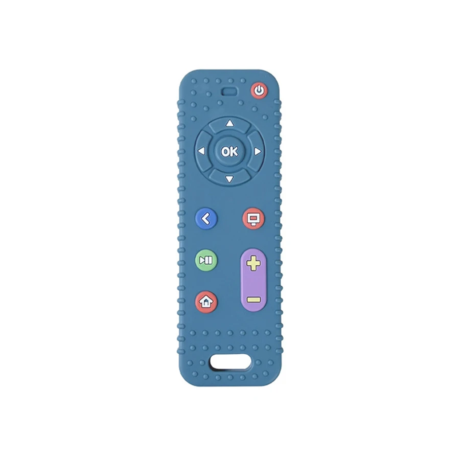 Children's Silicone Remote Control Teether Baby Oral Appetite Period Soothing Remote Control Teething Bite Gum Anti-Eating Toys