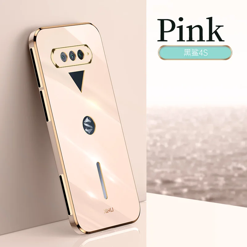 Luxurious Golden Edge Liquid Silicone Shockproof Phone Case - Soft TPU Cover