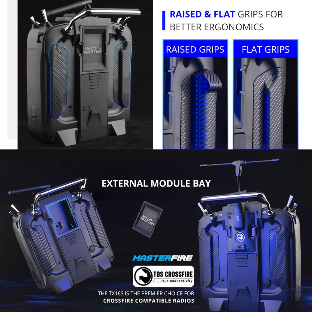 RadioMaster TX16S MKII V4.0 16CH 2.4G 홀 짐벌 ELRS 4in 1 송신기, 원격 제어 지원 EDGETX OPENTX