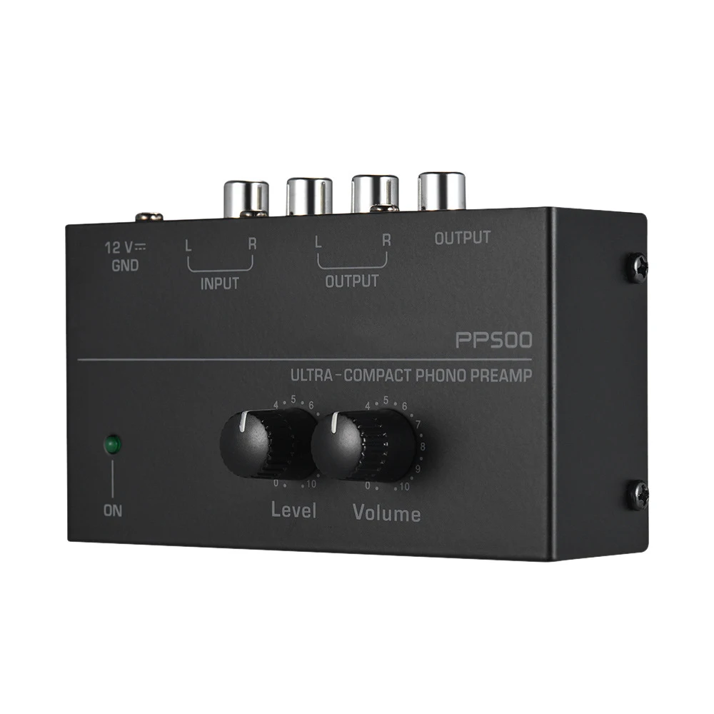 New PP500 Phono Preamp Preamplifier with Level Volume Control for LP Vinyl Turntable