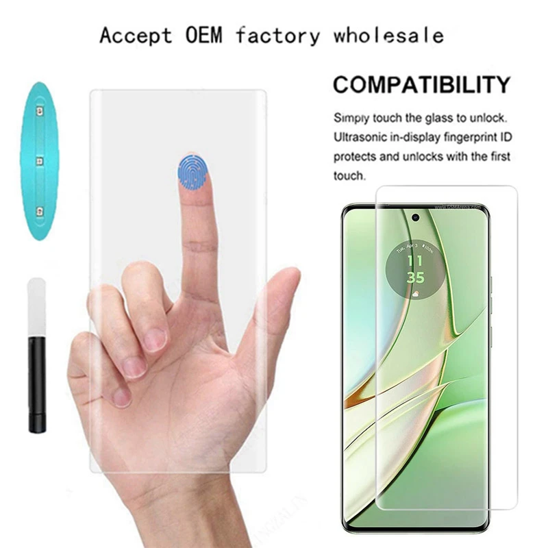 Premium 3D Curved Full Glue UV Tempered Glass Screen Protector
